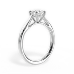 Angie Round Cut Lab Grown Diamond 14Kt White Gold Engagement Ring - View 4