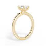 Angela Oval Cut Lab Grown Diamond 18Kt Yellow Gold Engagement Ring - View 2