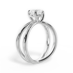 Ada Heart Cut Lab Grown Diamond 14Kt White Gold Engagement Ring - View 2