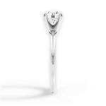 Alicia Round Cut Lab Grown Diamond 18Kt White Gold Engagement Ring - View 4