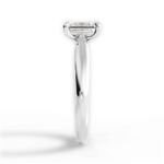 Amy Emerald Cut Lab Grown Diamond 14Kt White Gold Engagement Ring - View 4