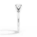 Alicia Cushion Cut Lab Grown Diamond 18Kt White Gold Engagement Ring - View 3