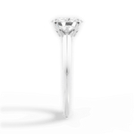 Amanda Oval Cut Lab Grown Diamond Platinum Engagement Ring - View 3