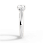 Amy Cushion Cut Lab Grown Diamond 18Kt White Gold Engagement Ring - View 4