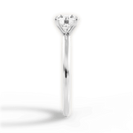 Allison Round Cut Lab Grown Diamond 18Kt White Gold Engagement Ring - View 2