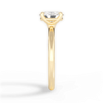 Angela Oval Cut Lab Grown Diamond 18Kt Yellow Gold Engagement Ring - View 4