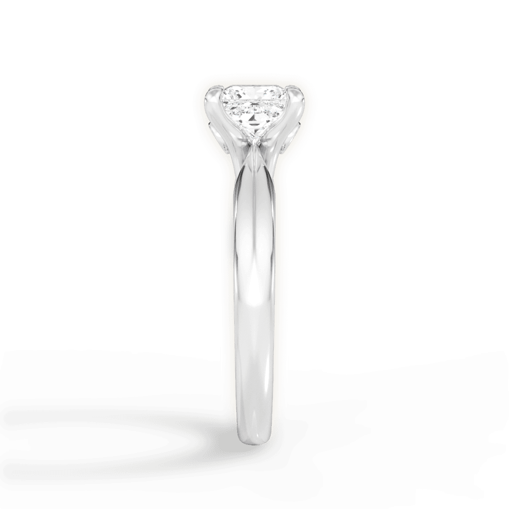 Amanda Princess Cut Lab Grown Diamond 18Kt White Gold Engagement Ring - View 4