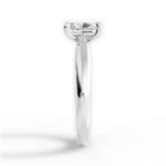 Amy Radiant Cut Lab Grown Diamond 14Kt White Gold Engagement Ring - View 4