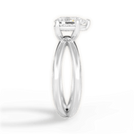 Ada Pear Cut Lab Grown Diamond 14Kt White Gold Engagement Ring - View 2