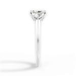 Amanda Radiant Cut Lab Grown Diamond 18Kt White Gold Engagement Ring - View 3