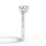 Aaliyah Heart Cut Lab Grown Diamond Platinum Engagement Ring - View 2