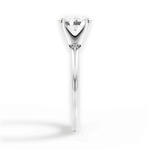 Alicia Oval Cut Lab Grown Diamond 14Kt White Gold Engagement Ring - View 4