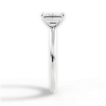 Allison Emerald Cut Lab Grown Diamond Platinum Engagement Ring - View 4