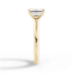 Allison Emerald Cut Lab Grown Diamond 18Kt Yellow Gold Engagement Ring - View 3