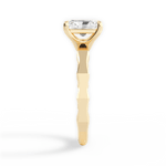 Aaliyah Radiant Cut Lab Grown Diamond 18Kt Yellow Gold Engagement Ring - View 2