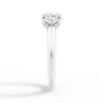 Amanda Asscher Cut Lab Grown Diamond 14Kt White Gold Engagement Ring - View 2