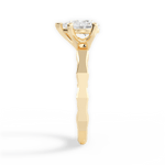 Aaliyah Pear Cut Lab Grown Diamond 18Kt Yellow Gold Engagement Ring - View 2
