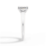 Amanda Emerald Cut Lab Grown Diamond 14Kt White Gold Engagement Ring - View 2