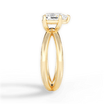 Ada Pear Cut Lab Grown Diamond 18Kt Yellow Gold Engagement Ring - View 4
