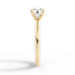 Allison Round Cut Lab Grown Diamond 18Kt Yellow Gold Engagement Ring - View 3