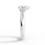 Amy Pear Cut Lab Grown Diamond 14Kt White Gold Engagement Ring - View 4