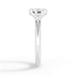 Angela Oval Cut Lab Grown Diamond 14Kt White Gold Engagement Ring - View 2