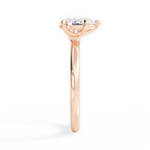 Angela Pear Cut Lab Grown Diamond 18Kt Rose Gold Engagement Ring - View 4
