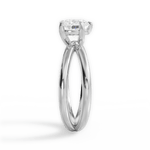 Ada Heart Cut Lab Grown Diamond 14Kt White Gold Engagement Ring - View 4