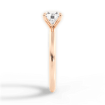 Allison Round Cut Lab Grown Diamond 18Kt Rose Gold Engagement Ring - View 4