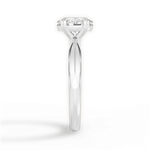 Anastasia Oval Cut Lab Grown Diamond 18Kt White Gold Engagement Ring - View 3