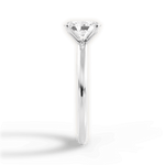 Allison Oval Cut Lab Grown Diamond 14Kt White Gold Engagement Ring - View 2
