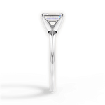 Alicia Emerald Cut Lab Grown Diamond 14Kt White Gold Engagement Ring - View 2