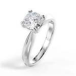 Anastasia Cushion Cut Lab Grown Diamond Platinum Engagement Ring - View 4