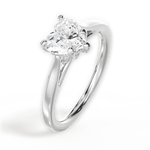 Angie Heart Cut Lab Grown Diamond 14Kt White Gold Engagement Ring - View 3