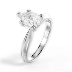Anastasia Pear Cut Lab Grown Diamond 14Kt White Gold Engagement Ring - View 2
