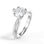 Anastasia Heart Cut Lab Grown Diamond 14Kt White Gold Engagement Ring - View 4