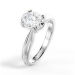 Anastasia Oval Cut Lab Grown Diamond Platinum Engagement Ring - View 4