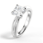 Amy Asscher Cut Lab Grown Diamond 14Kt White Gold Engagement Ring - View 2