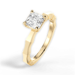 Aaliyah Asscher Cut Lab Grown Diamond 18Kt Yellow Gold Engagement Ring - View 4