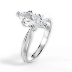 Anastasia Marquise Cut Lab Grown Diamond Platinum Engagement Ring - View 4