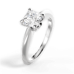 Amanda Asscher Cut Lab Grown Diamond Platinum Engagement Ring - View 4