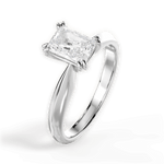 Anastasia Radiant Cut Lab Grown Diamond 18Kt White Gold Engagement Ring - View 4