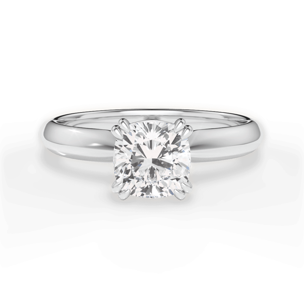 Anastasia Cushion Cut Lab Grown Diamond Platinum Engagement Ring