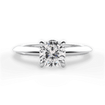 Amanda Cushion Cut Lab Grown Diamond 18Kt White Gold Engagement Ring