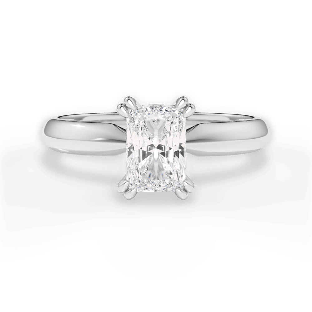 Anastasia Radiant Cut Lab Grown Diamond 18Kt White Gold Engagement Ring