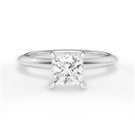 Alicia Princess Cut Lab Grown Diamond 14Kt White Gold Engagement Ring