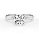 Anastasia Round Cut Lab Grown Diamond 14Kt White Gold Engagement Ring