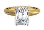 Amanda Emerald Cut Lab Grown Diamond 18Kt Rose Gold Engagement Ring