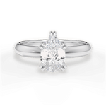 Anastasia Pear Cut Lab Grown Diamond 14Kt White Gold Engagement Ring
