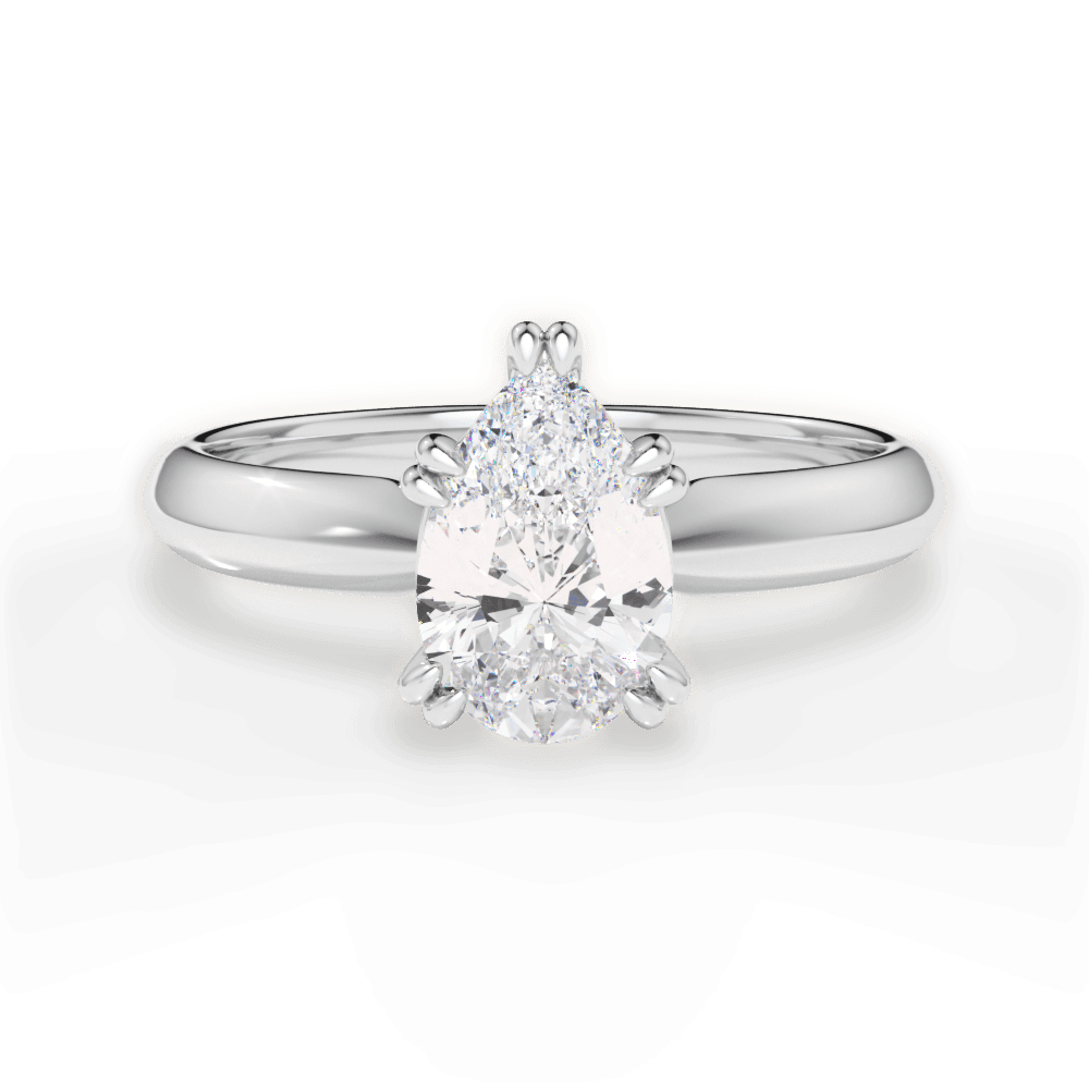 Anastasia Pear Cut Lab Grown Diamond Platinum Engagement Ring